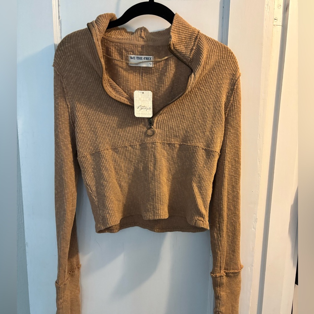 NWT Free People half zip - Picture 2 of 4